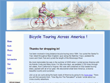 Tablet Screenshot of bicycletouringtales.com